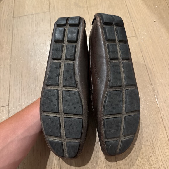 Men's Brown Leather Bit Driving Loafers - Picture 5 of 6